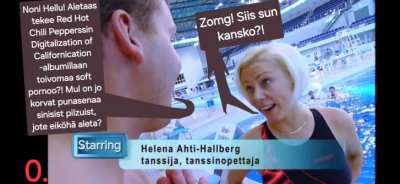     Kuusiosaisen ”Uimakoulu” ᛋᛋ-arja-kuvan kuva nro #0  Tämä on sarjakuvan kansilehti. Loput viisi kuvaa löytyvät tästä samaisesta albumista ylänuolesta > oikealle päin selaamalla, eli ennen tätä lataaminani. Teos kertoo tiedoitusvälineiden hitaudesta. Mitä kaikkea meille kerrotaankaan esimerkiksi Ukrainan sodasta, mutta vasta 20-vuoden päästä, jolloin tilanne on jo.. noh... täysin rupsahtanut..