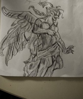 piirsin Kefka Palazzon tässä iltapalaa syödessä ihan hyvä tuli