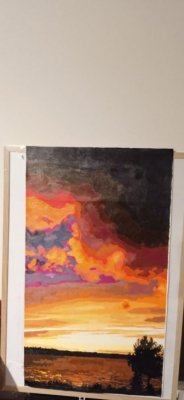 Kaunis auringonlasku.