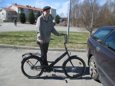 Uus pyörä, kävin Oulun päästä päähä testaamas, oli upeee pyöräkeli! :D
