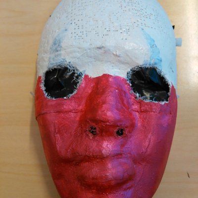 My Payday Wolf-mask :P 
#my #payday #mask #amateur #work #pd2 #wannabe