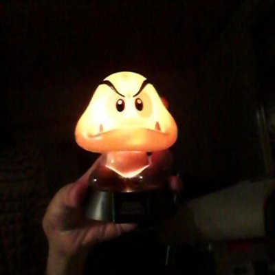 #pöytävalaisin #light #hahmo #character #supermario #goomba #dark