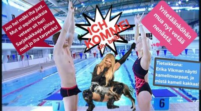 Kauan odotettu ᛋᛋ-Arja-kakkauskuva. Erika Vikman näytti mistä kana piss.. eiku kameli kakkaa.. huomionarvoinen seikka oli myös kamelin varpaat. Kaikki digaa kyttyrää \,,/